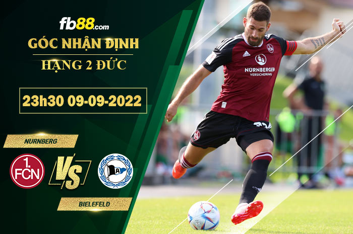 Soi kèo Nurnberg vs Bielefeld 23h30 ngày 9/9/2022