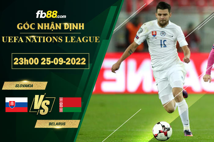 Fb88 soi kèo trận đấu Slovakia vs Belarus