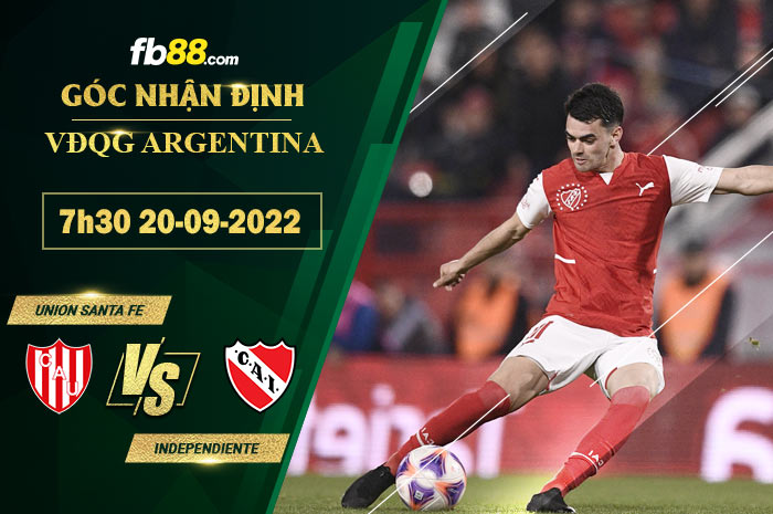 Fb88 soi kèo trận đấu Union Santa Fe vs Independiente