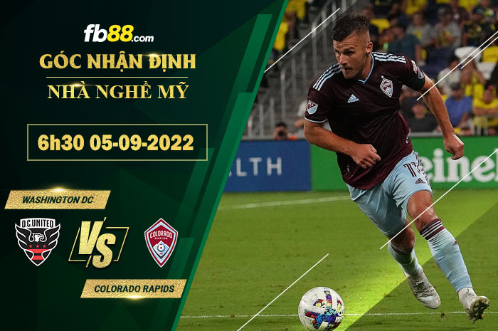 Fb88 soi kèo trận đấu Washington DC vs Colorado Rapids