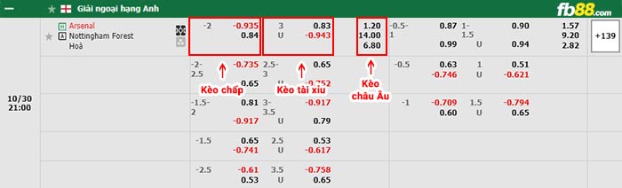 fb88-bảng kèo trận đấu Arsenal vs Nottingham Forest