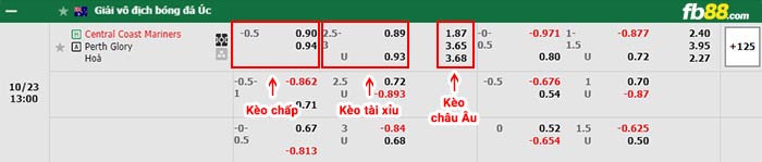 fb88-bảng kèo trận đấu Central Coast vs Perth Glory