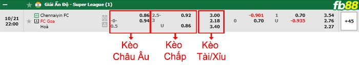 Fb88 bảng kèo trận đấu Chennaiyin vs FC Goa