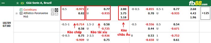 fb88-bảng kèo trận đấu Corinthians vs Atletico Paranaense