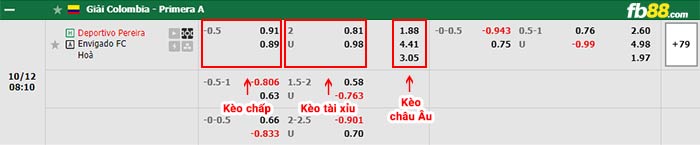 fb88-bảng kèo trận đấu Deportivo Pereira vs Envigado