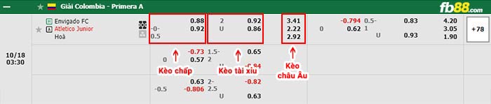 fb88-bảng kèo trận đấu Envigado vs Atletico Junior