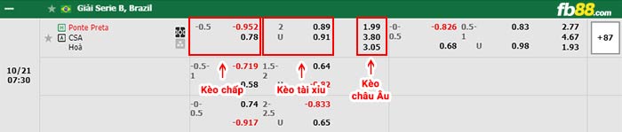 fb88-bảng kèo trận đấu Ponte Preta vs Centro Alagoano