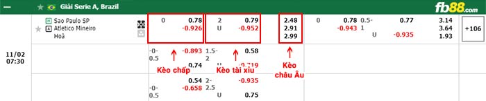 fb88-bảng kèo trận đấu Sao Paulo vs Atletico Mineiro