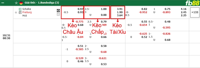 Fb88 bảng kèo trận đấu Schalke vs Freiburg