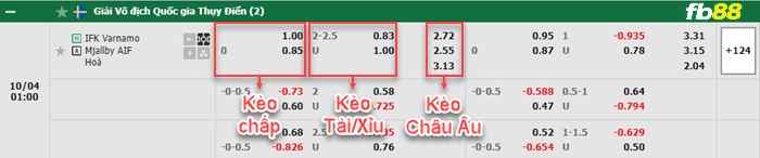 Fb88 bảng kèo trận đấu Varnamo vs Mjallby