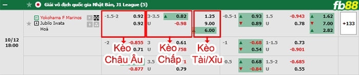 Fb88 bảng kèo trận đấu Yokohama F Marinos vs Jubilo Iwata