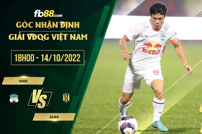 Soi kèo HAGL vs SLNA, 18h00 ngày 14/10/2022