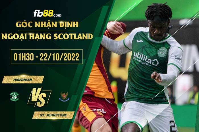 Soi kèo Hibernian vs St. Johnstone, 1h30 ngày 22/10/2022