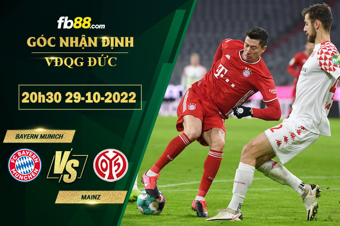 Fb88 soi kèo trận đấu Bayern Munich vs Mainz