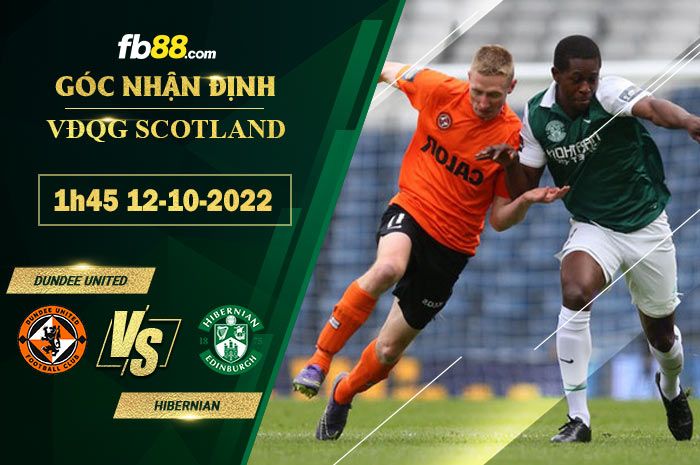 Fb88 soi kèo trận đấu Dundee United vs Hibernian