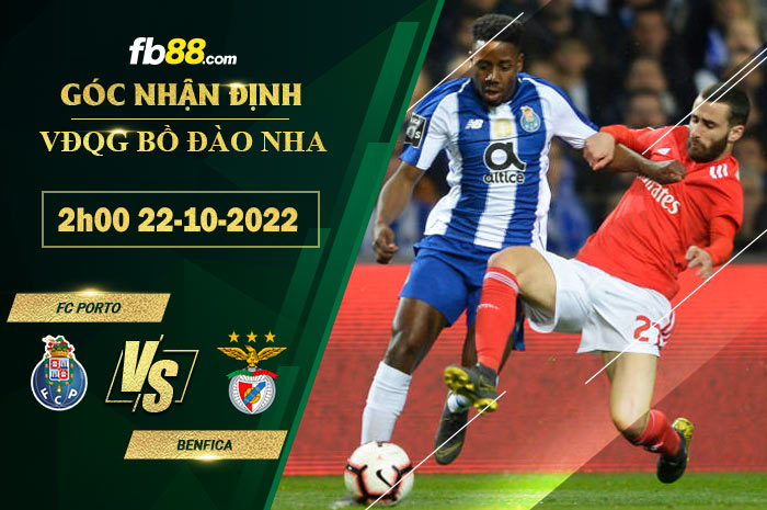 Soi kèo FC Porto vs Benfica, 2h00 ngày 22/10/2022