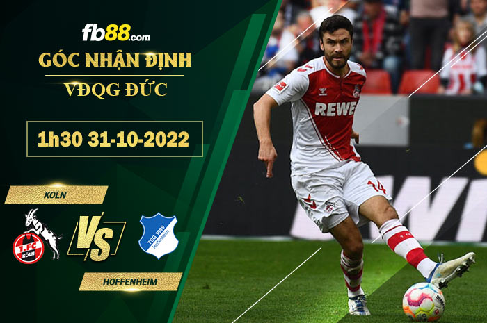 Fb88 soi kèo trận đấu Koln vs Hoffenheim