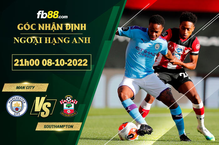 Soi kèo Man City vs Southampton, 21h00 ngày 8/10/2022