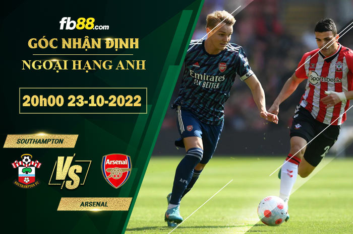 Fb88 soi kèo trận đấu Southampton vs Arsenal