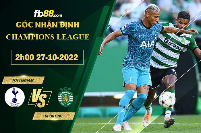 Fb88 soi kèo trận đấu Tottenham vs Sporting