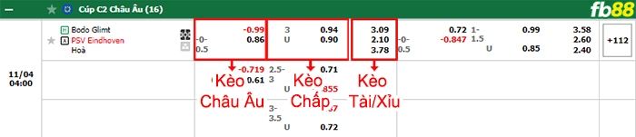 Fb88 bảng kèo trận đấu Bodo Glimt vs PSV