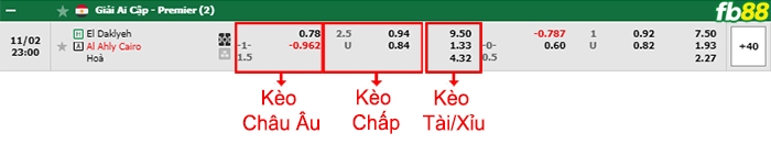 Fb88 bảng kèo trận đấu El Dakhleya vs Al Ahly