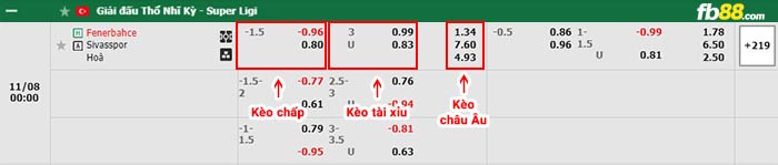 fb88-bảng kèo trận đấu Fenerbahce vs Sivasspor