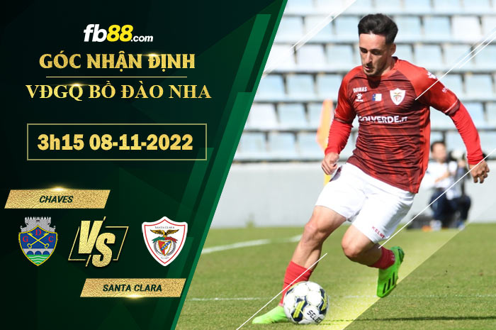 Fb88 soi kèo trận đấu Chaves vs Santa Clara