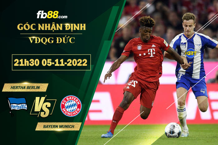 Fb88 soi kèo trận đấu Hertha Berlin vs Bayern Munich