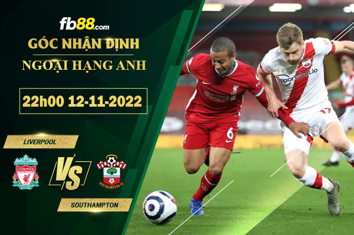 Fb88 soi kèo trận đấu Liverpool vs Southampton