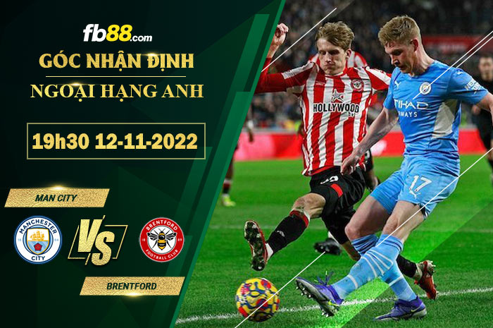 Fb88 soi kèo trận đấu Man City vs Brentford