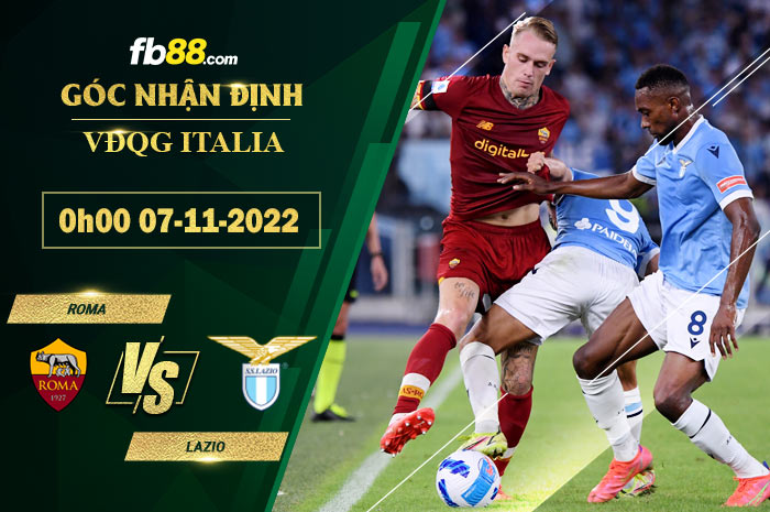 Fb88 bảng kèo trận đấu Roma vs Lazio