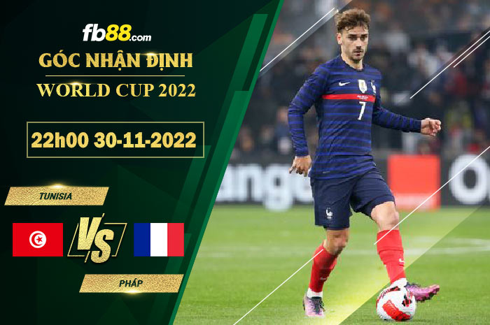 Fb88 soi kèo trận đấu Tunisia vs Pháp