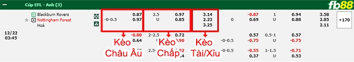 Fb88 bảng kèo trận đấu Blackburn vs Nottingham Forest