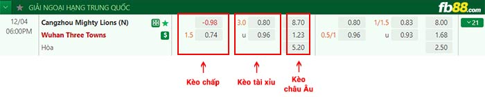 fb88-bảng kèo trận đấu Cangzhou Mighty vs Wuhan Three Towns