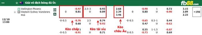 fb88-bảng kèo trận đấu Wellington Phoenix vs Western Sydney