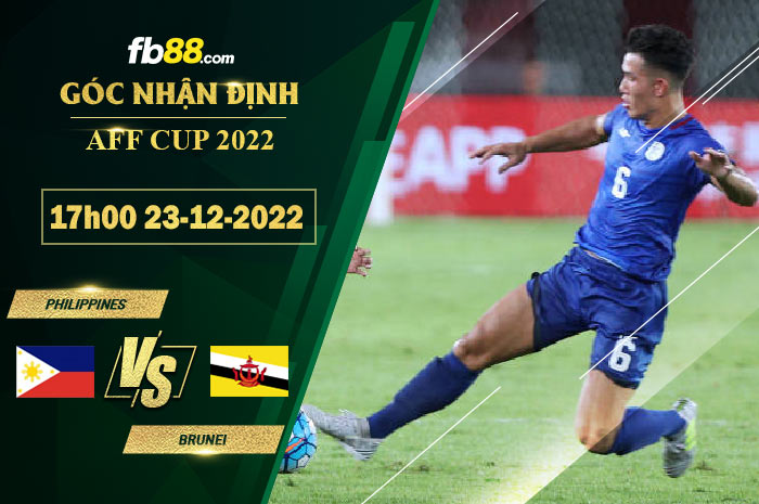 Fb88 soi kèo trận đấu Philippines vs Brunei