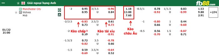 fb88-bảng kèo trận đấu Man City vs Wolves