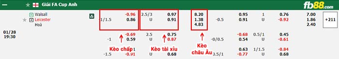 fb88-bảng kèo trận đấu Walsall vs Leicester