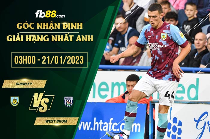 fb88-soi kèo Burnley vs West Brom