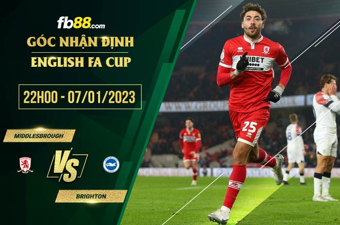 fb88-soi kèo Middlesbrough vs Brighton