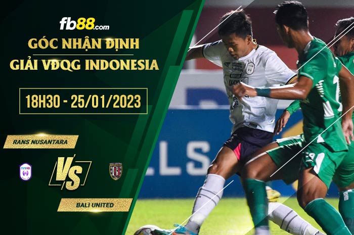 fb88-soi kèo RANS Nusantara vs Bali