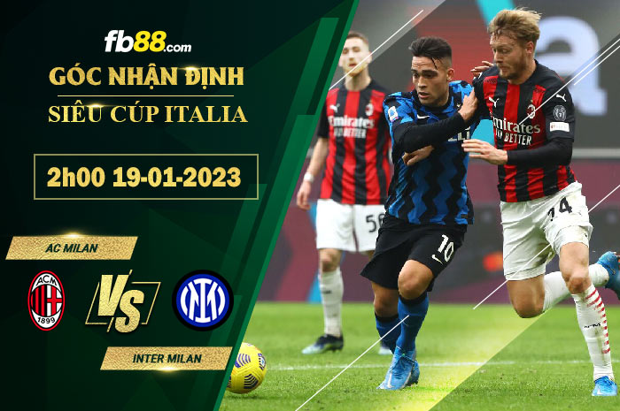 Fb88 soi kèo trận đấu AC Milan vs Inter Milan