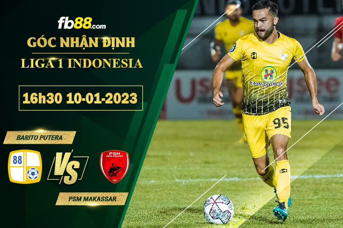 Fb88 soi kèo trận đấu Barito Putera vs PSM Makassar