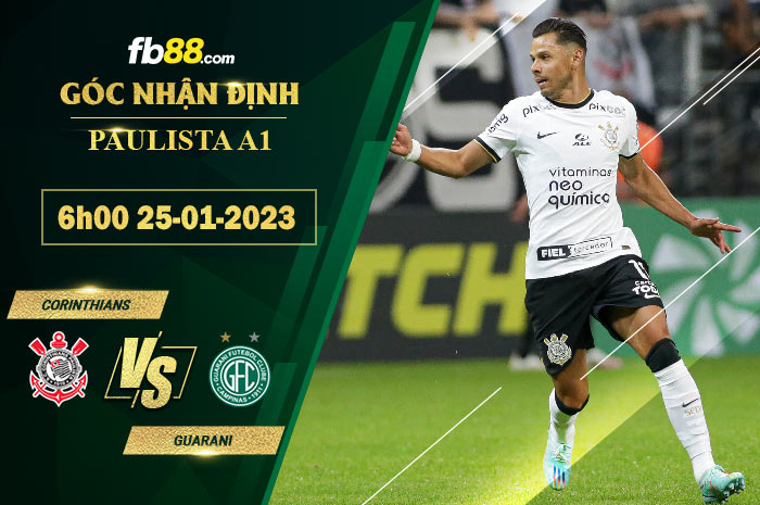 Fb88 soi kèo trận đấu Corinthians vs Guarani