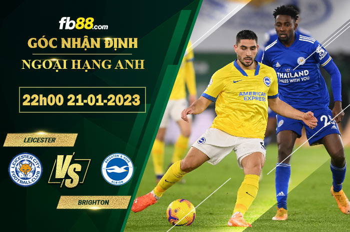 Fb88 soi kèo trận đấu Leicester vs Brighton