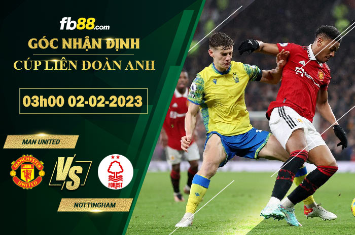 Fb88 soi kèo trận đấu Man Utd vs Nottingham