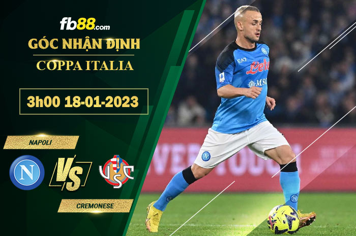 Fb88 soi kèo trận đấu Napoli vs Cremonese