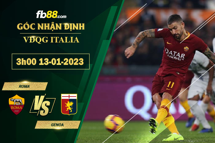 Fb88 soi kèo trận đấu Roma vs Genoa