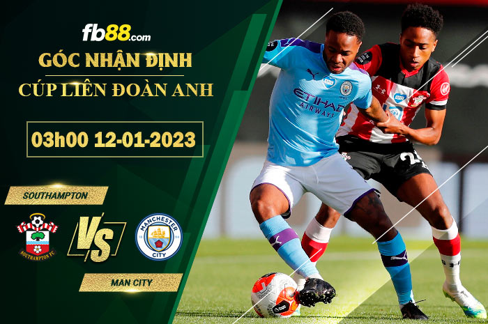 Fb88 soi kèo trận đấu Southampton vs Man City